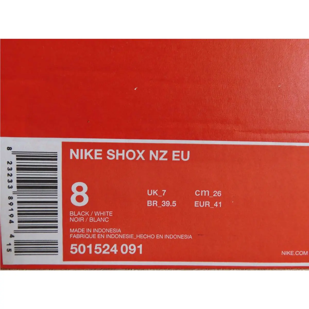 Nike shoes - Nike Shox NZ - Shox - 501524-091 - Black (UPC: 823233891944) 3