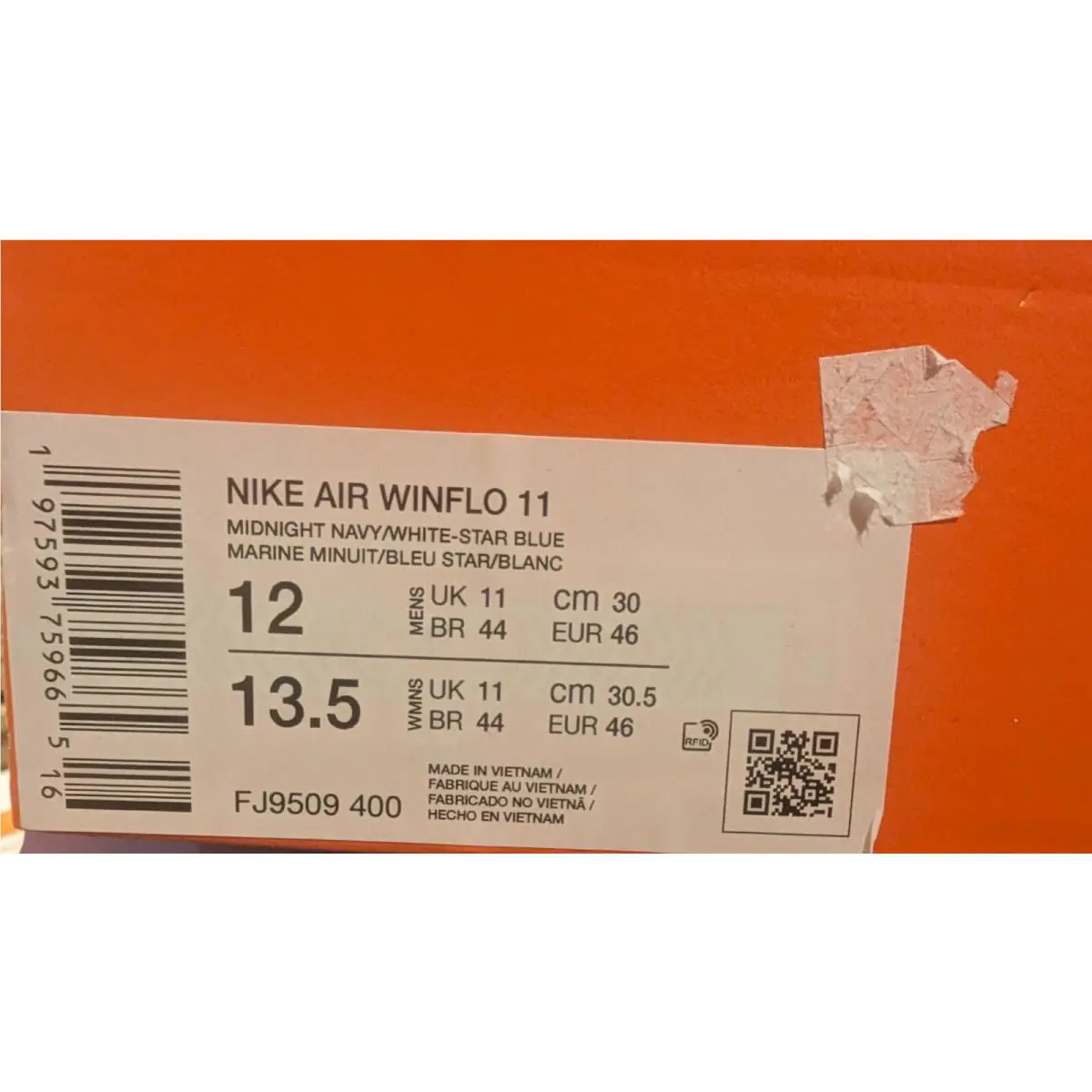 Nike shoes - Nike Air Winflo - Air Winflo - MidnightNavy/White Star Blue 4