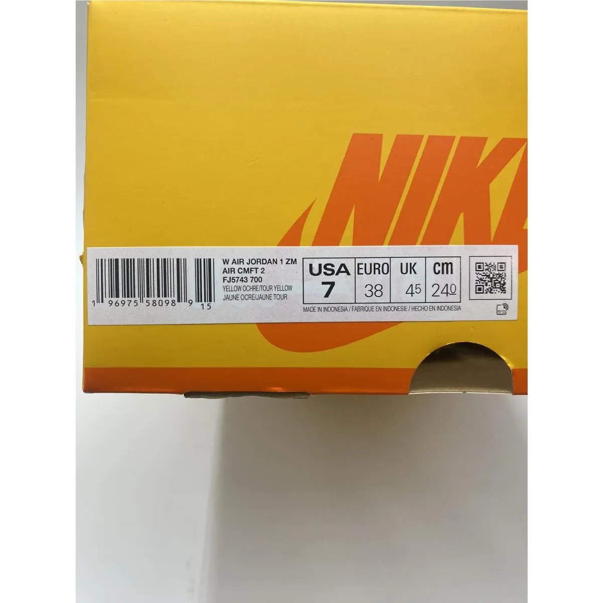 Nike shoes - Air Jordan 1 - Air - FJ5743 700 - Yellow Ochre/Tour Yellow (UPC: 196975580989) 6