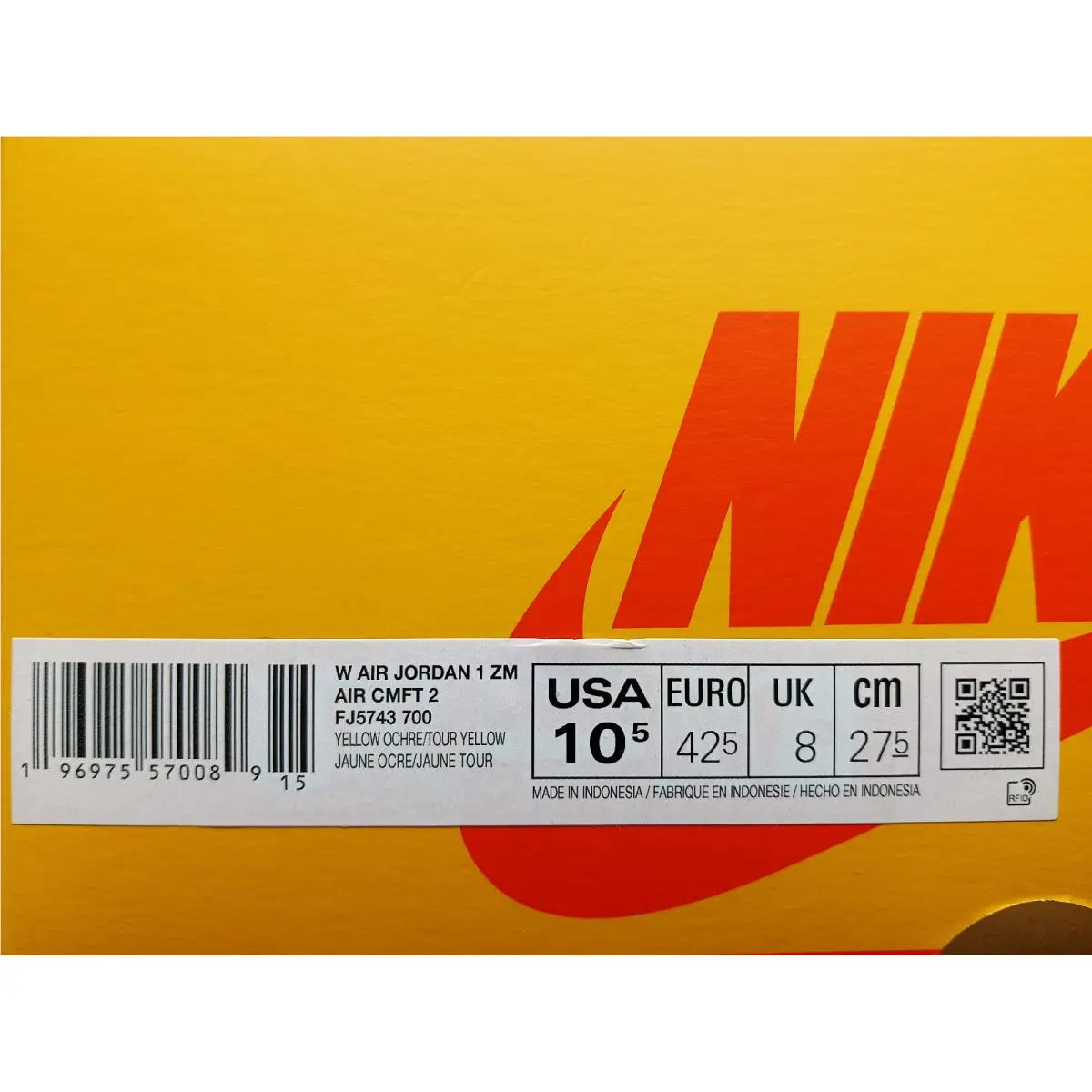 Nike shoes - Air Jordan 1 - Air - FJ5743-700 - Gray (UPC: 196975570089) 5