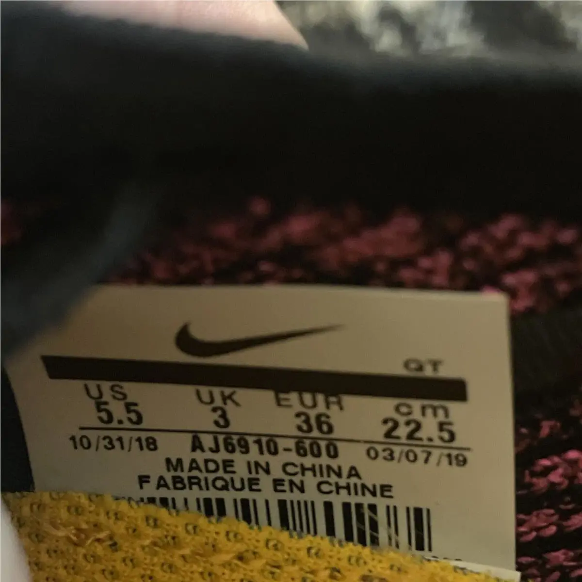 Nike shoes - Nike Air Vapormax Flyknit - Air Vapormax Flyknit - AJ6910600 - Purple, Manufacturer: Laser Fuchsia 6