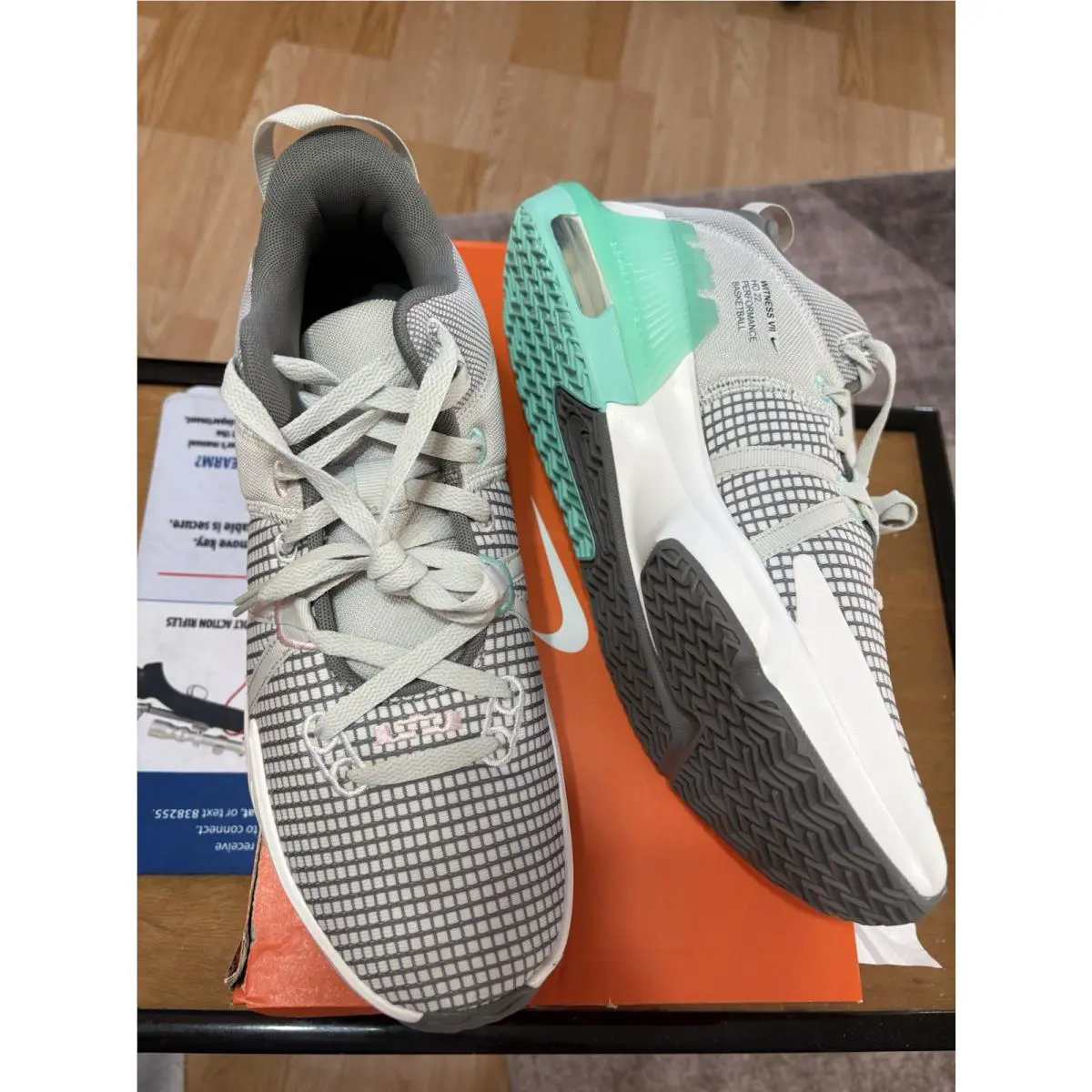 Nike shoes - Nike LeBron Witness 7 - LeBron Witness - DM1123-006 - Gray, Manufacturer: Light Bone/Phantom/Flat Pewter/Black 9