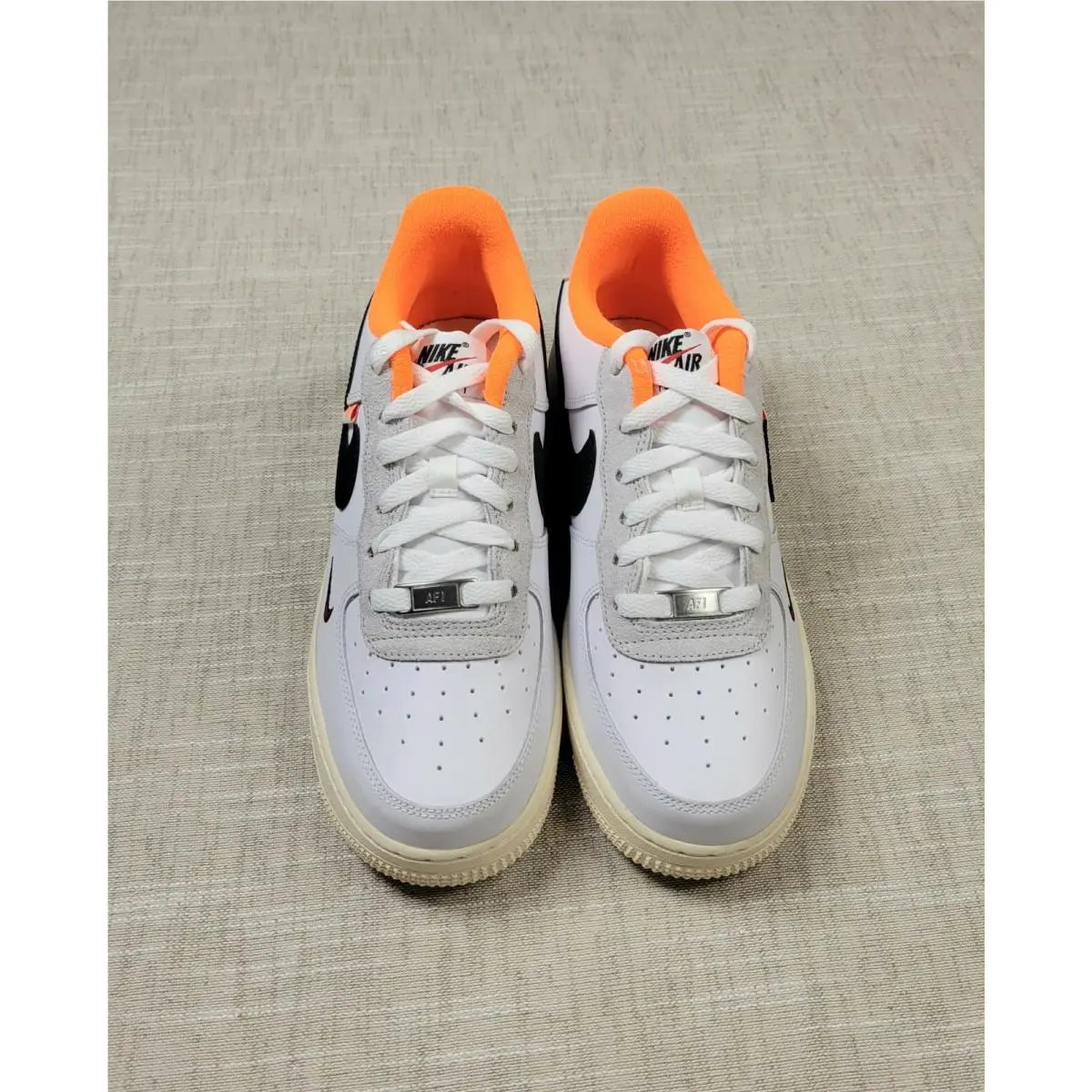 Nike shoes - Nike Air Force 1 Low LV8 GS - DX3361-100 - White Black Orange 2
