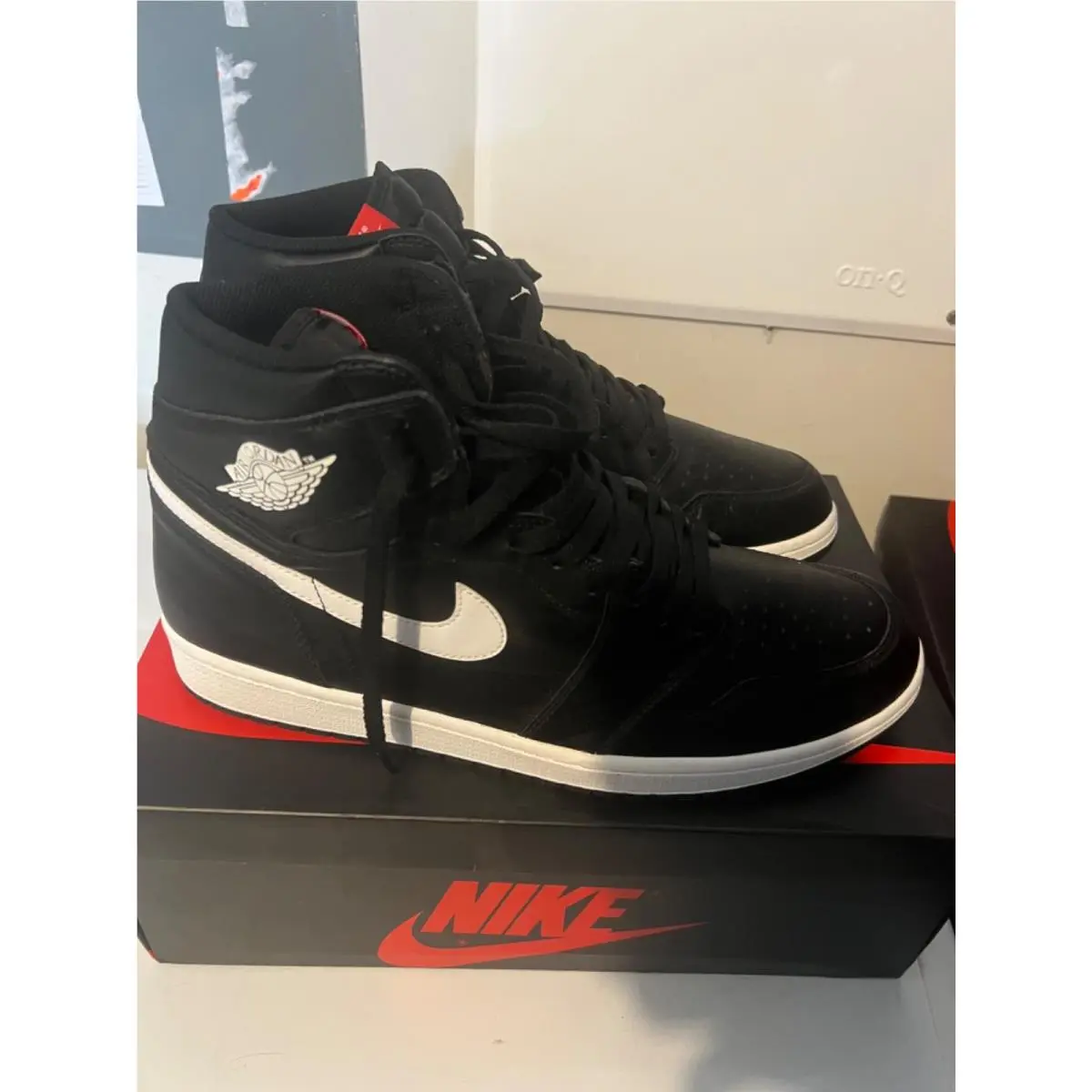 Nike shoes - Nike Air Jordan 1 - Air - 555088-011 - Black (UPC: 091206745970) 0