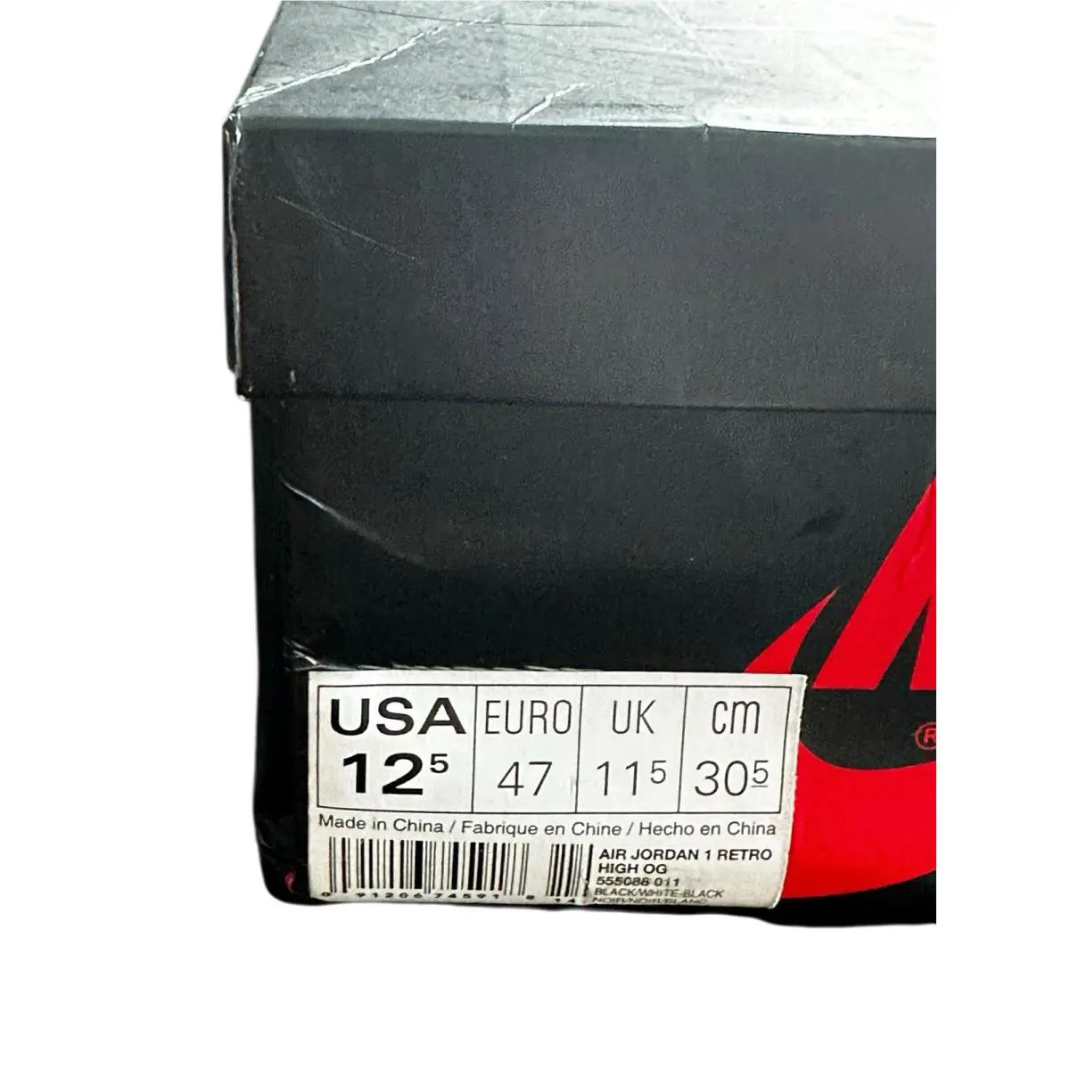Nike shoes - Air Jordan 1 - Air - 555088-011 - Black 6
