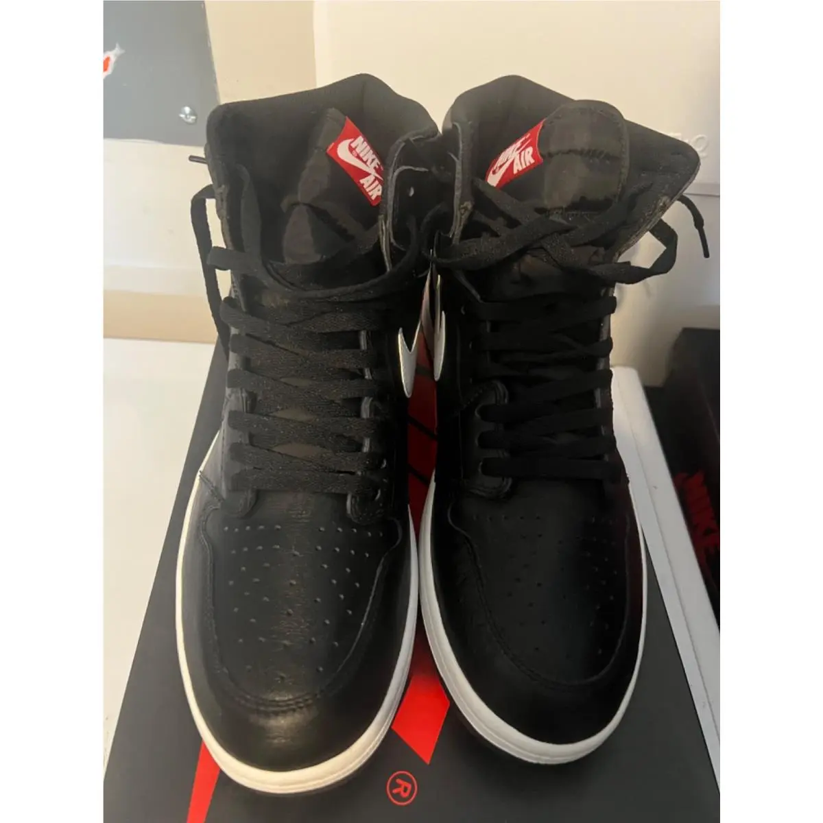 Nike shoes - Nike Air Jordan 1 - Air - 555088-011 - Black (UPC: 091206745970) 2