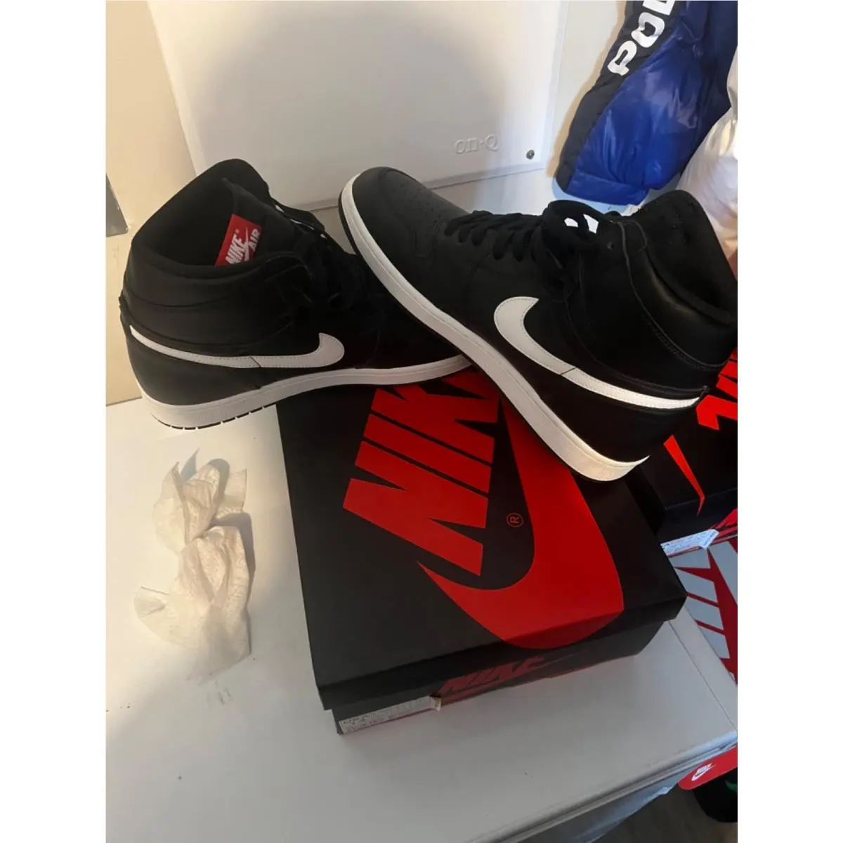 Nike shoes - Nike Air Jordan 1 - Air - 555088-011 - Black (UPC: 091206745970) 3