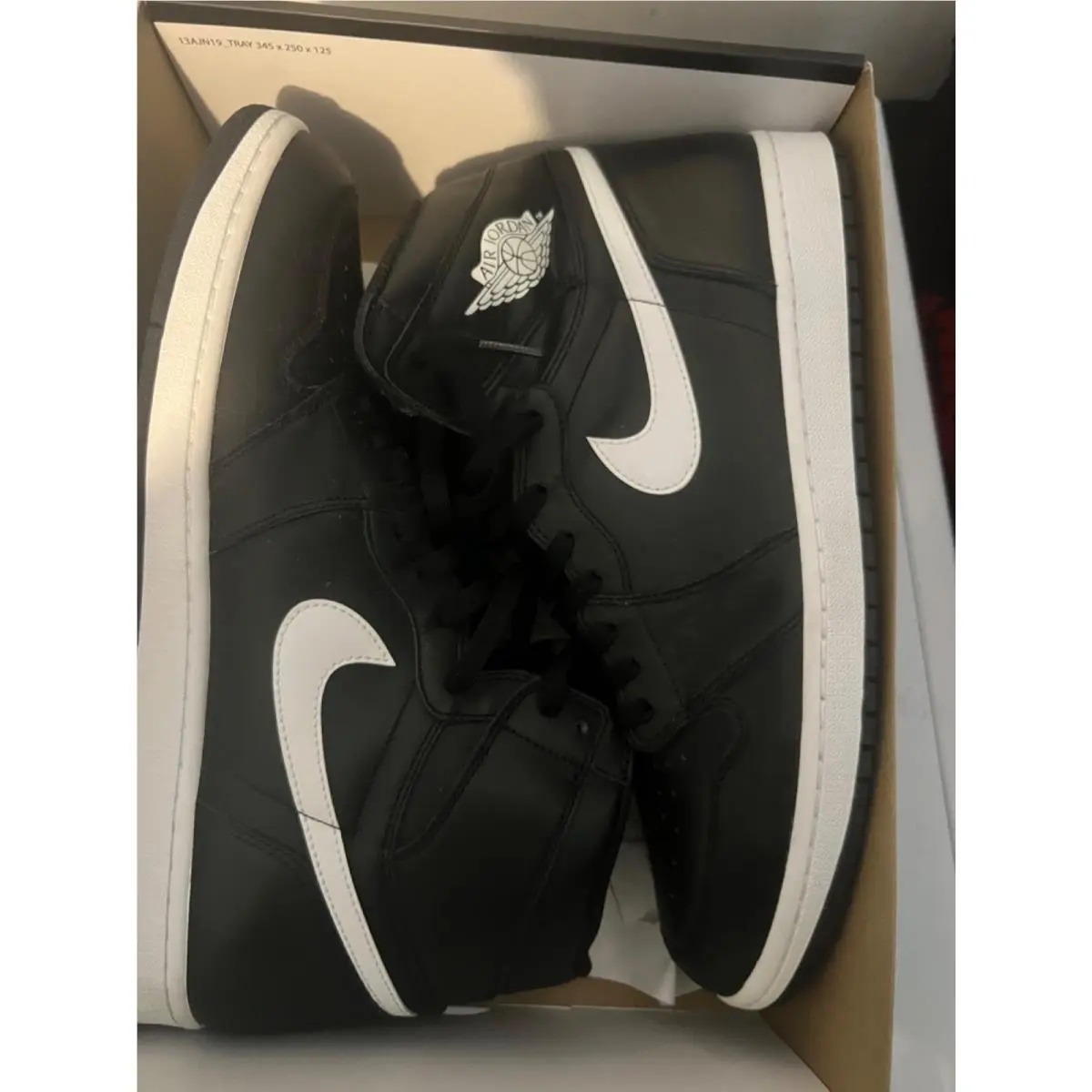 Nike shoes - Nike Air Jordan 1 - Air - 555088-011 - Black (UPC: 091206745970) 4