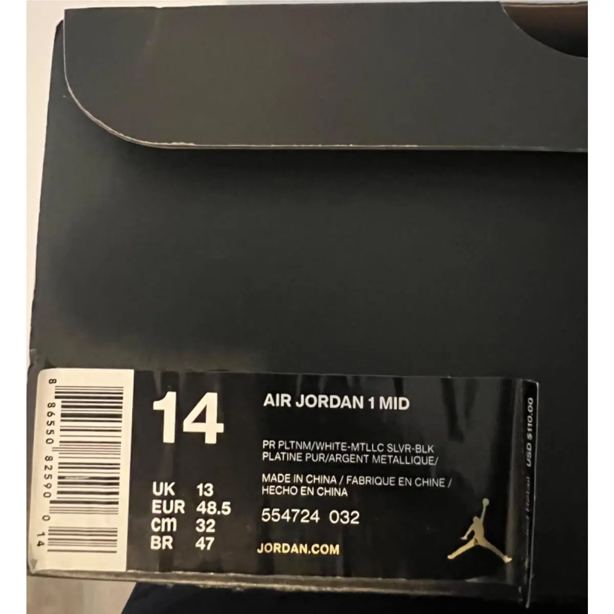 Nike shoes - Nike Air Jordan 1 - Air - 554724-032 - Gray 7