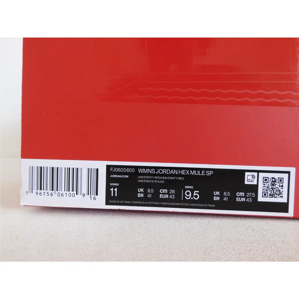 Nike shoes - Jordan Slide - Slide - Red (UPC: 1961560601009) 5