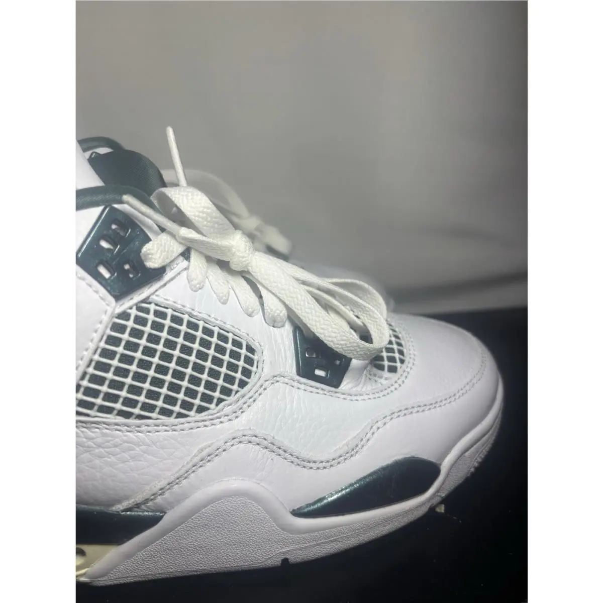 Nike shoes - Air Jordan 4 Retro - Air Retro - FQ8138-103 - White, Manufacturer: White/Oxidized Green/White/Neutral Grey 1