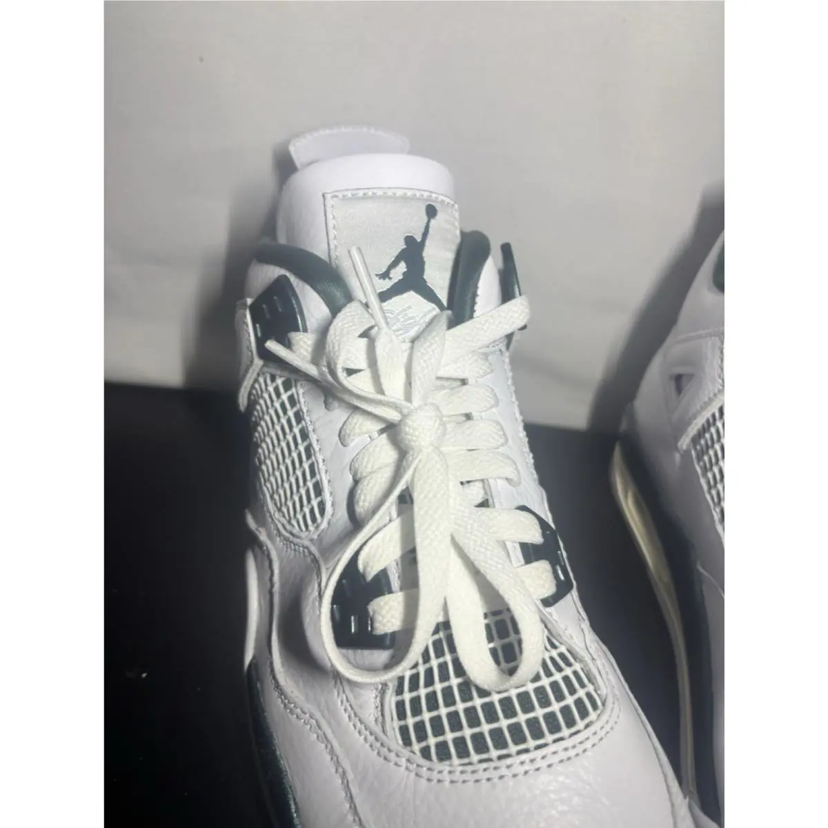 Nike shoes - Air Jordan 4 Retro - Air Retro - FQ8138-103 - White, Manufacturer: White/Oxidized Green/White/Neutral Grey 4