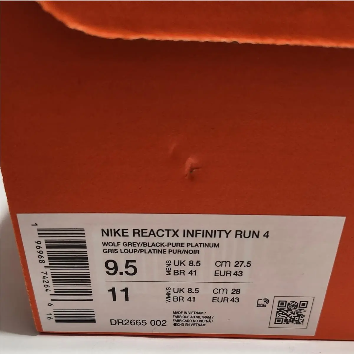 Nike shoes - Nike ReactX Infinity Run 4 - DR2665-002 - Gray 4