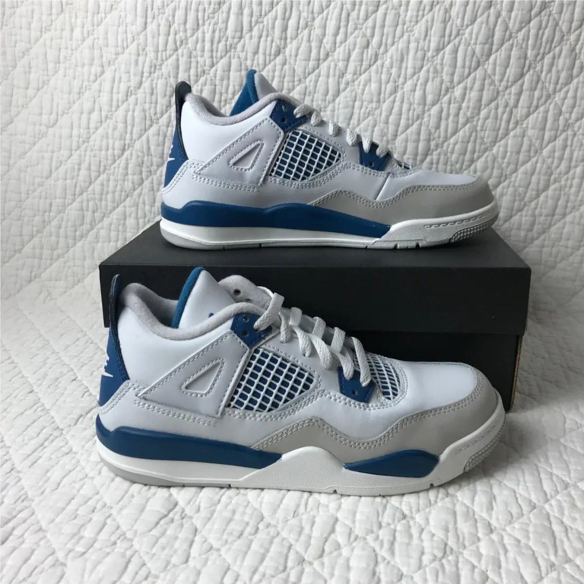 Nike shoes - Jordan 4 Retro - Retro - BQ7669-141 - Off White/Military Blue 0