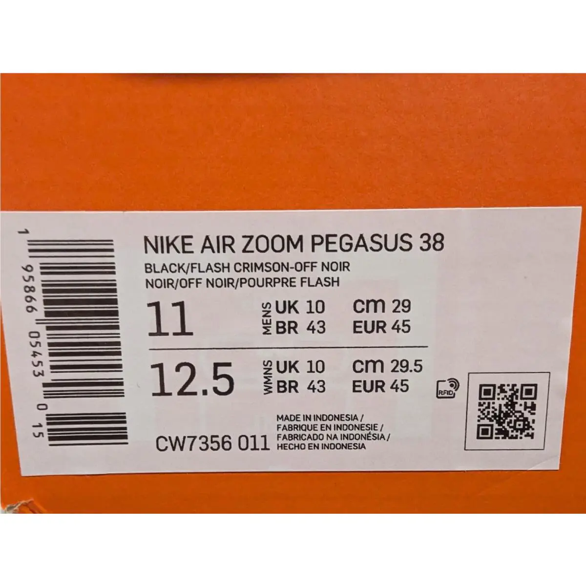 Nike shoes - Nike Air Zoom Pegasus - Air Zoom Pegasus - Black/Flash Crimson/Off Noir 4