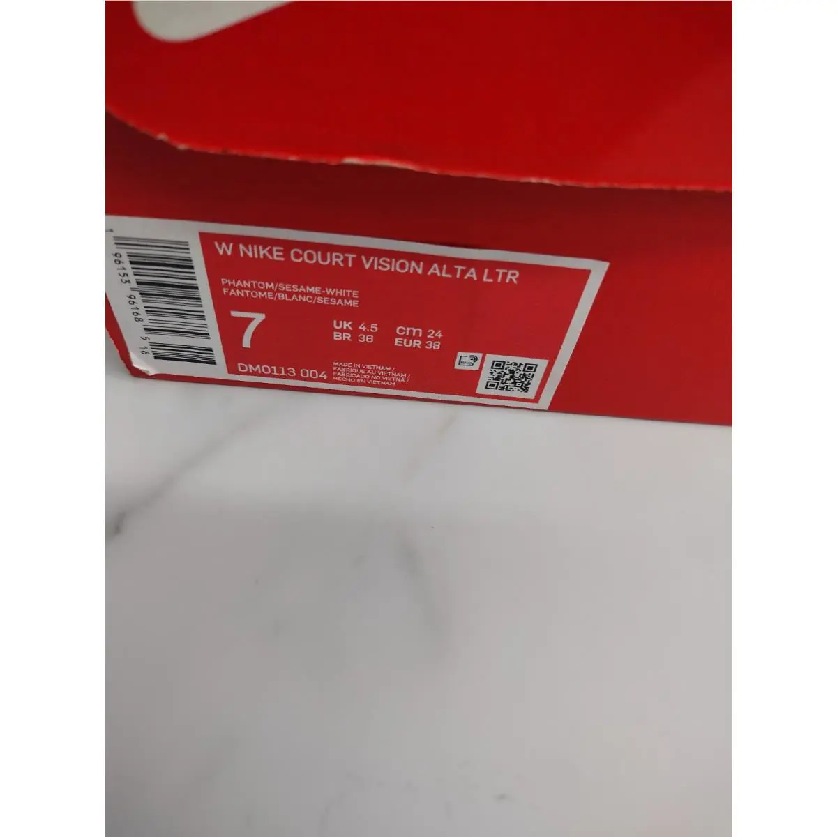 Nike shoes - Nike Court Vision Alta Ltr - DM0113004 - White 7