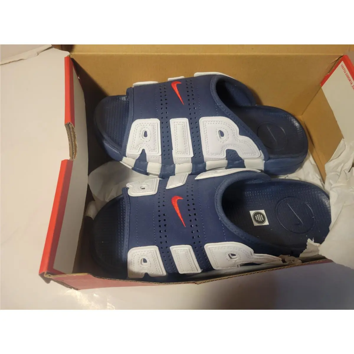 Nike shoes - Nike Air More Uptempo - Air More Uptempo - FQ8700 400 - Navy 1