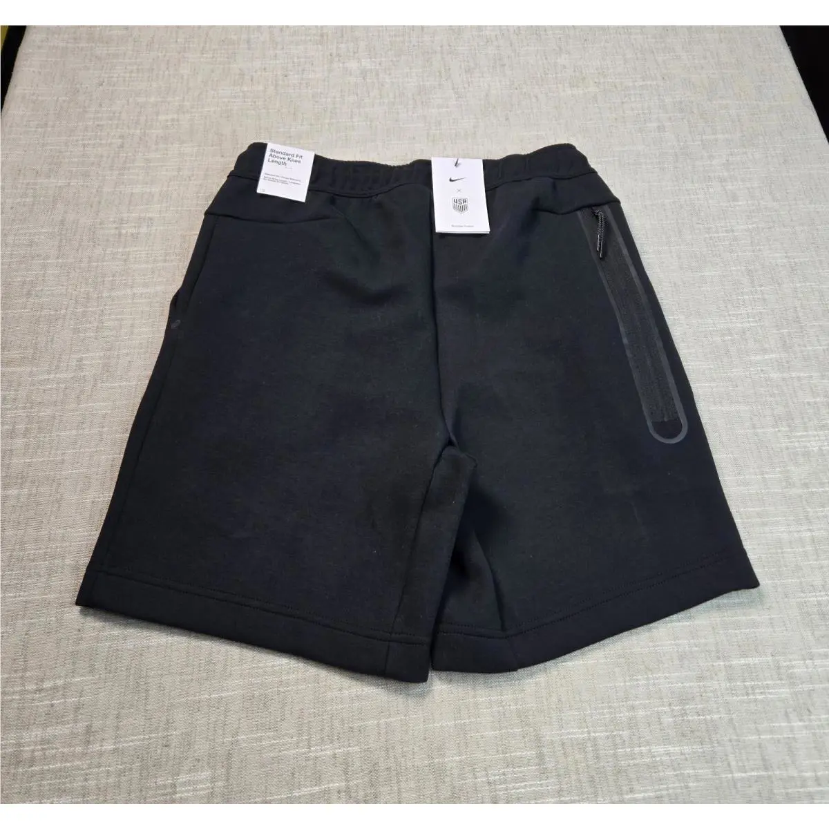 Nike clothing - Nike USMNT Tech Fleece Shorts - DO5964-010 - Black Blue 0
