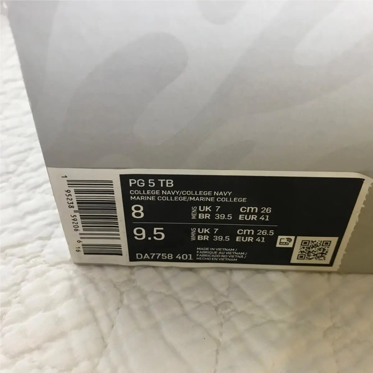 Nike shoes - Nike PG 5 TB - DA7758401 - college navy 10