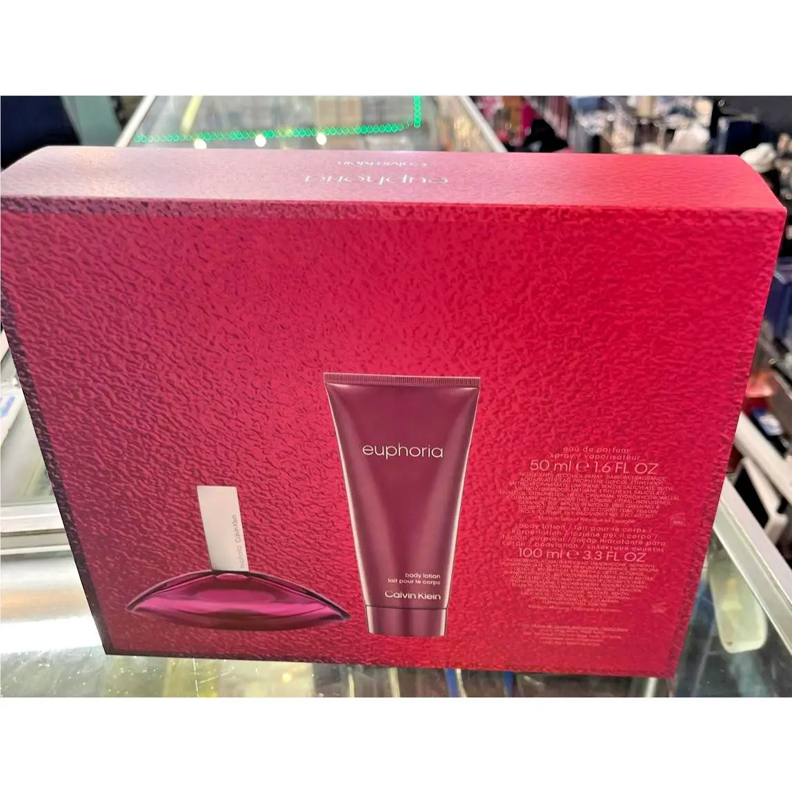 Calvin Klein 2 Piece 1.6 3.3 oz / 50 100 ml Euphoria Gift Set For Women Box