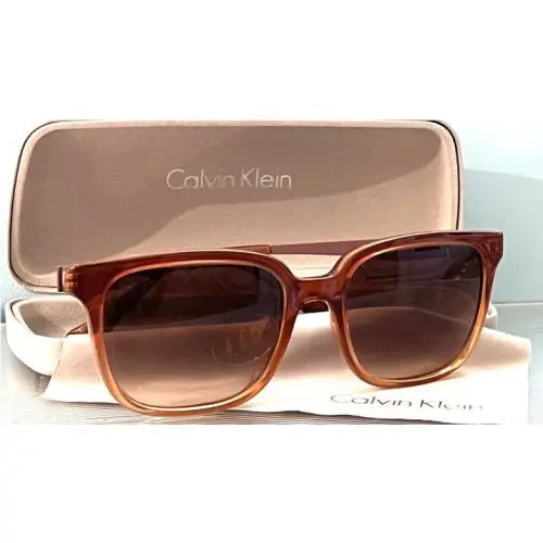 Calvin Klein CK5912 202 Square Ombre Honey Frame Glasses 13