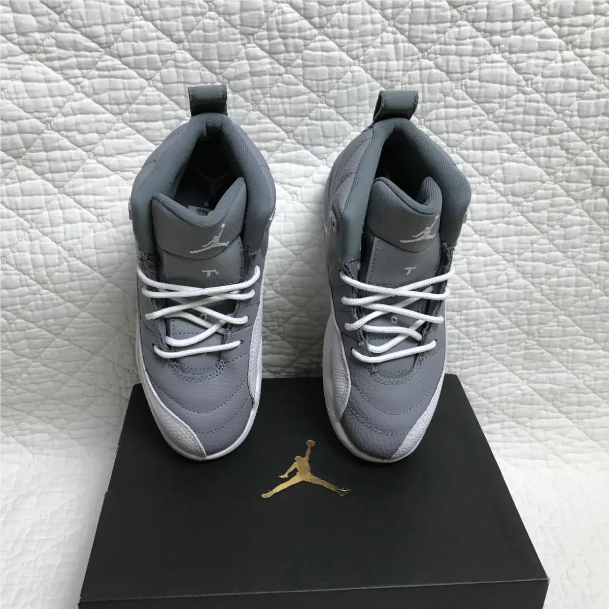 Nike shoes - Air Jordan 12 - Air - 151186-015 - Steal TH/White-Cool Gray 8