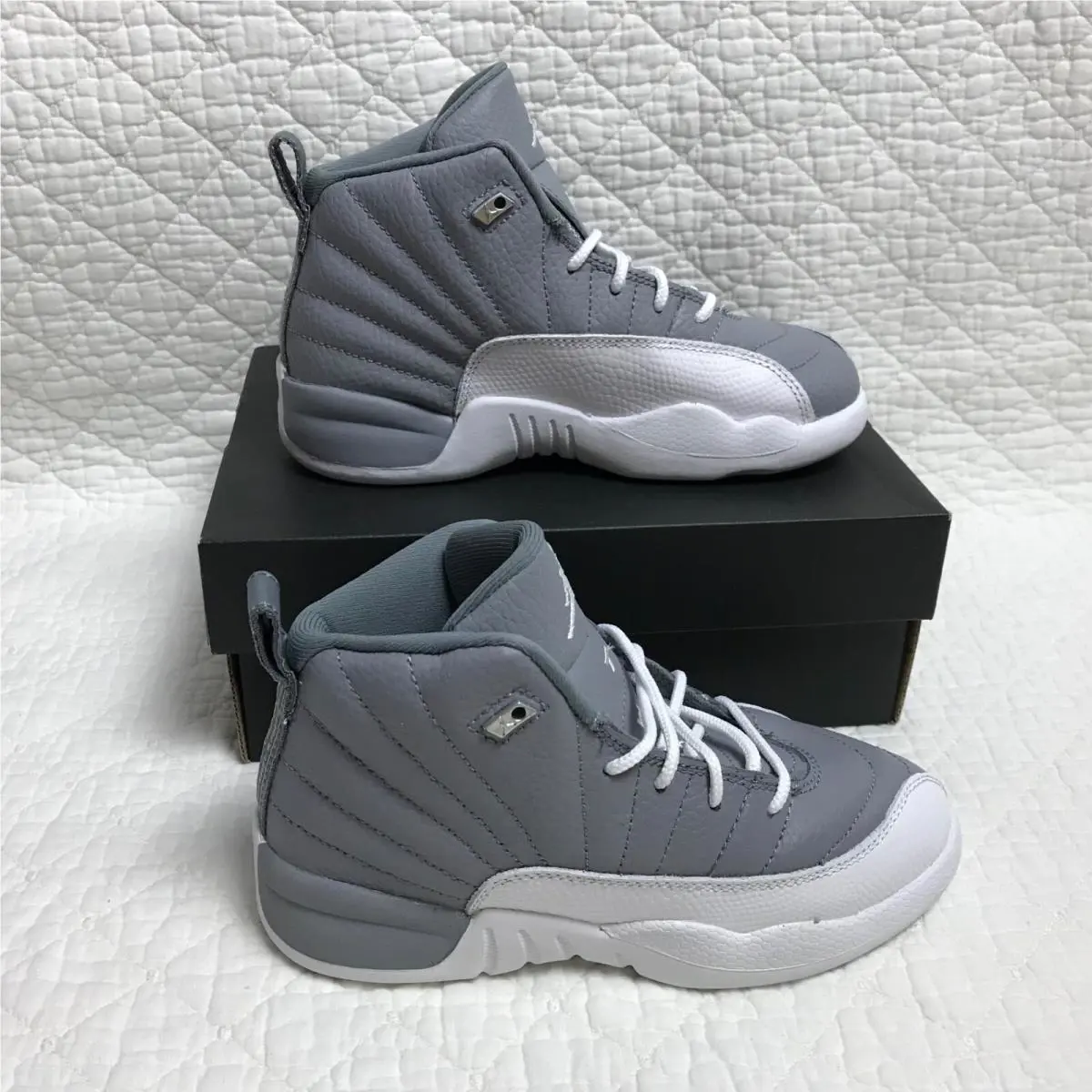 Nike shoes - Air Jordan 12 - Air - 151186-015 - Steal TH/White-Cool Gray 0