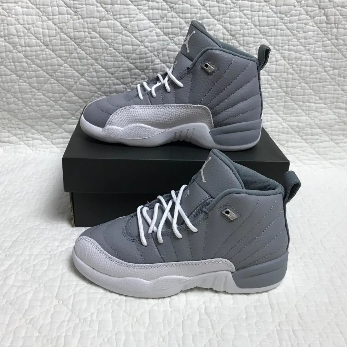 Nike shoes - Air Jordan 12 - Air - 151186-015 - Steal TH/White-Cool Gray 1