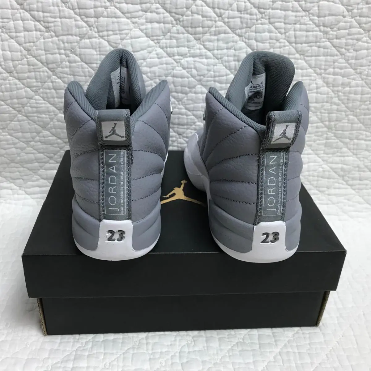 Nike shoes - Air Jordan 12 - Air - 151186-015 - Steal TH/White-Cool Gray 4