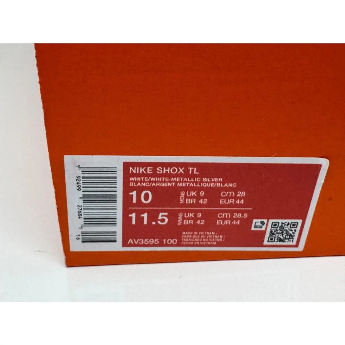 Nike shoes - Nike Shox TL - Shox - AV3595-100 - White (UPC: 0192499276841) 4