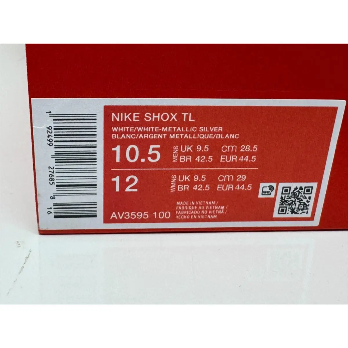 Nike shoes - Nike Shox TL - Shox - AV3595-100 - White (UPC: 0192499276858) 4