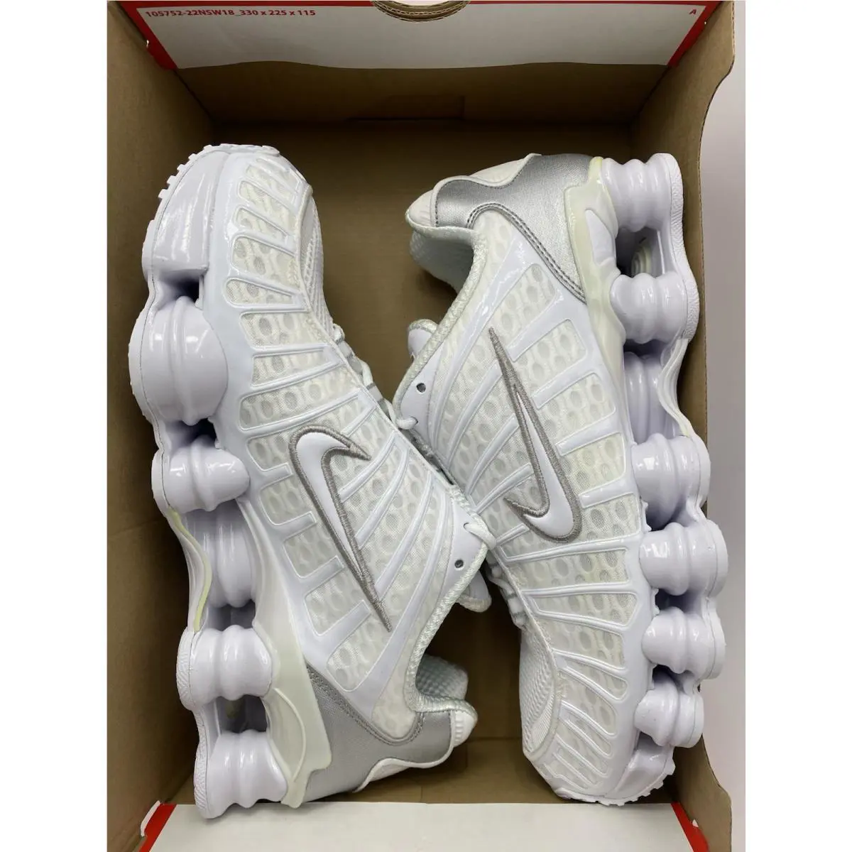 Nike shoes - Nike Shox - Shox - AV3595 100 - White/Metallic Silver (UPC: 192499276889) 5