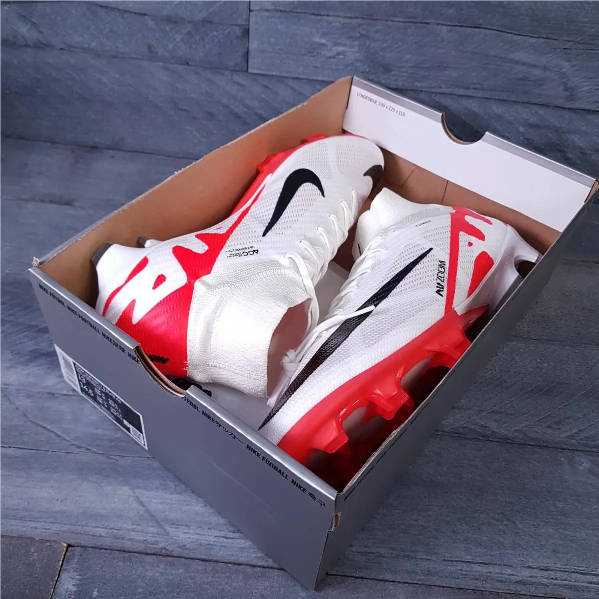 Nike shoes Zoom Mercurial - Bright Crimson/Black/White 7