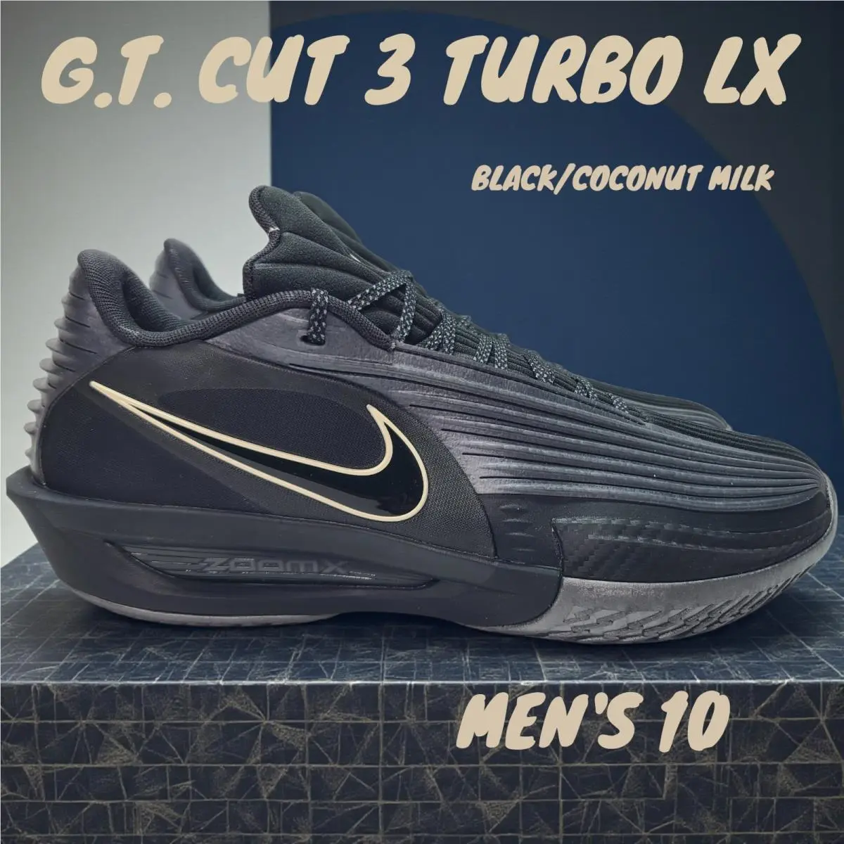 Air Zoom GT Cut 3 Turbo LX Black Label Pack Ltd. Edition IB9632-001 SZ 10 by Nike