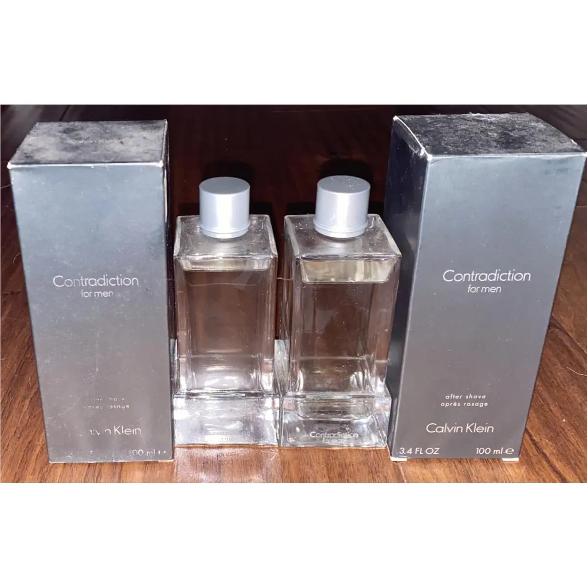 Contradiction by Calvin Klein 3.4 oz Aftershave Splash For Men Lot of 2 Read