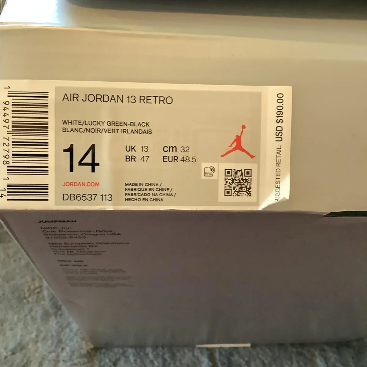 Nike shoes - Air Jordan 13 - Air - DB6537-113 - White (UPC: 0194497727981) 9
