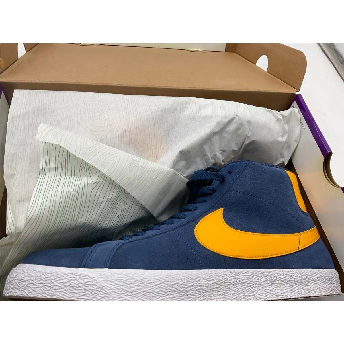 Nike SB Zoom Blazer Mid “michigan” Navy-university Gold-navy SZ 11.5 864349-402