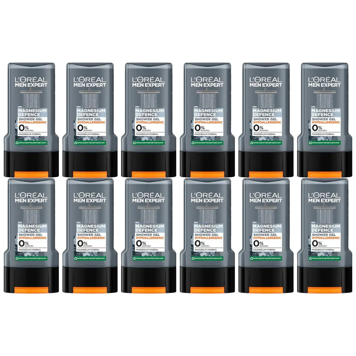 Loréal Men Expert Magnesium Defense Hypoallergenic Shower Gel 300ml Pack of 12