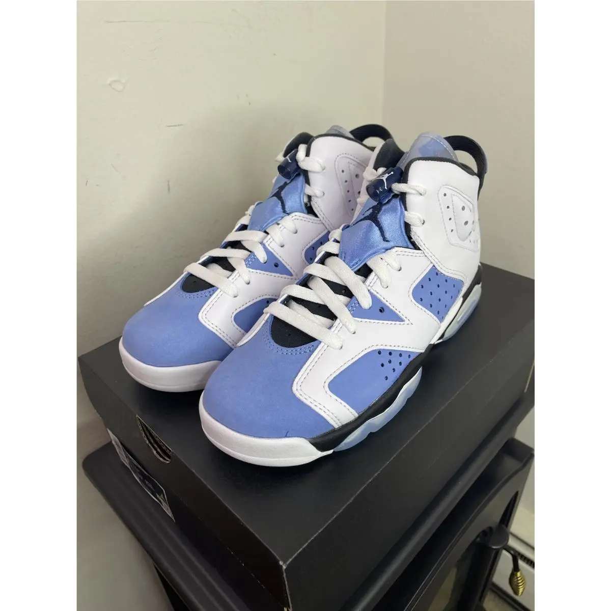 Size 6Y Nike Air Jordan 6 Unc White GS 384665-410 Ships Out Same Day