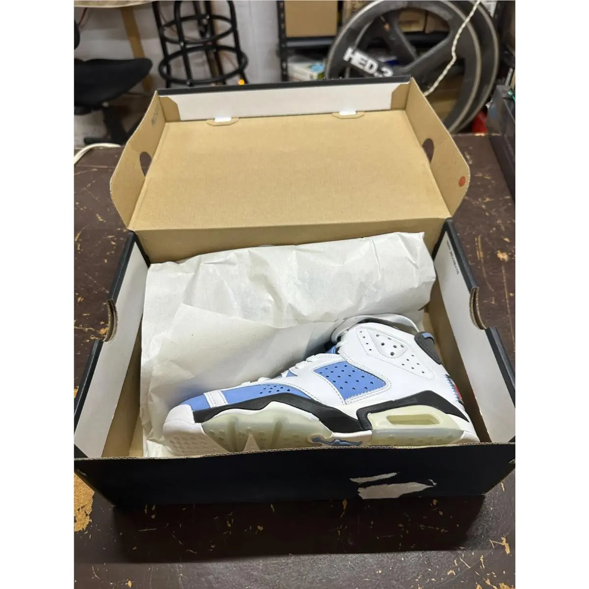 Nike shoes - Air Jordan 6 Retro - Air Retro - 384665-410 - White/Blue (UPC: 195866328334) 2