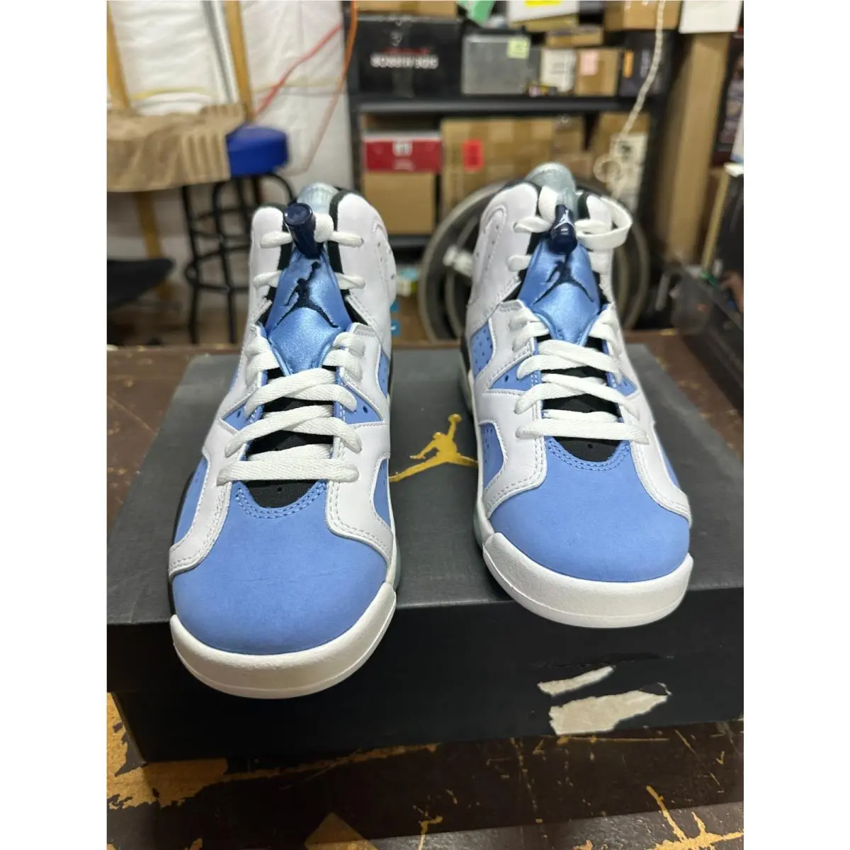 Nike shoes - Air Jordan 6 Retro - Air Retro - 384665-410 - White/Blue (UPC: 195866328334) 4