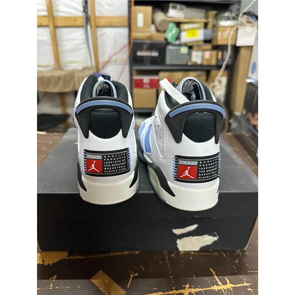 Nike shoes - Air Jordan 6 Retro - Air Retro - 384665-410 - White/Blue (UPC: 195866328334) 5