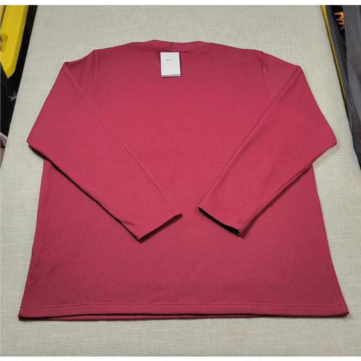 Nike clothing - Nike Waffle Knit Top - Waffle Knit Top - DV6750-692 - Maroon White 0
