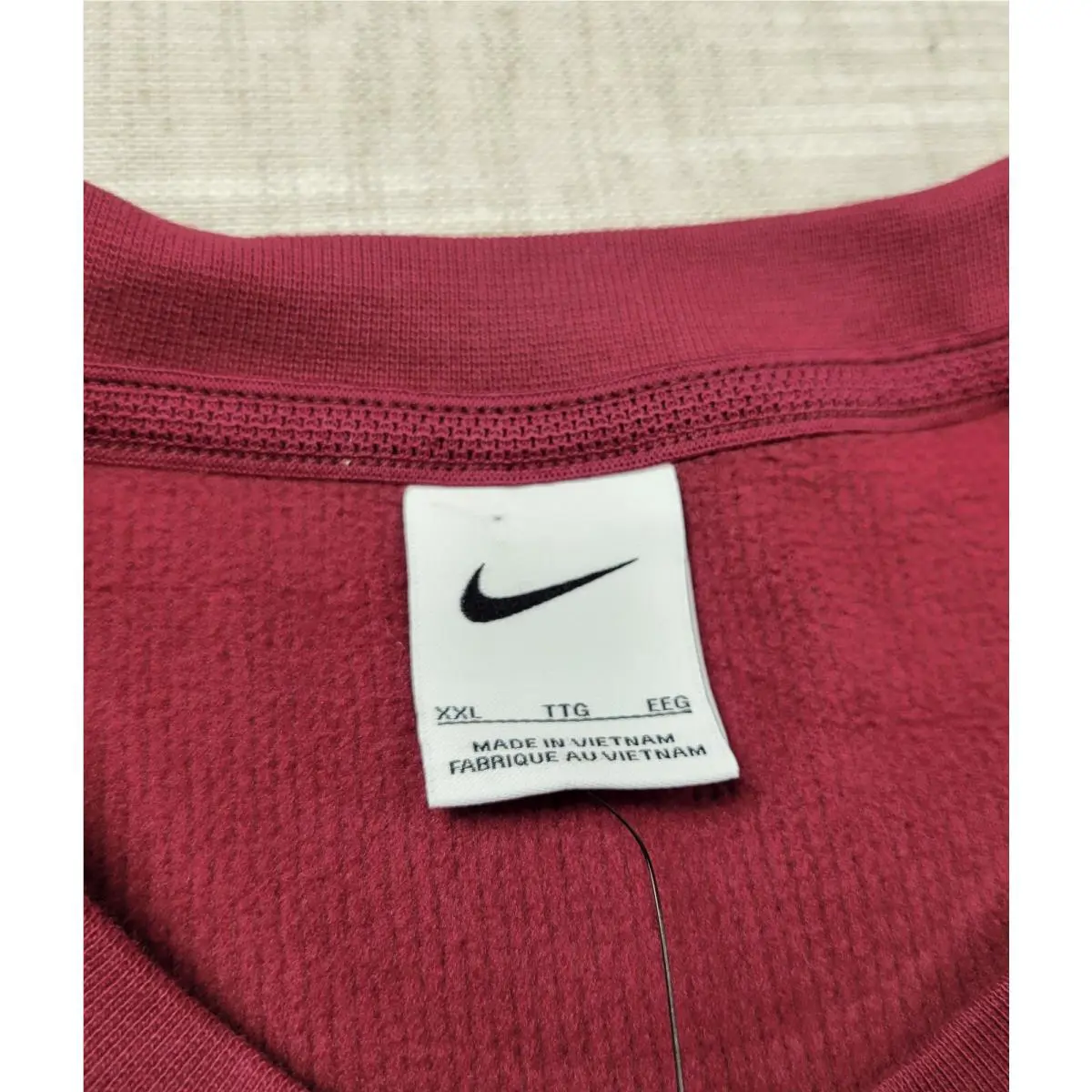 Nike clothing - Nike Waffle Knit Top - Waffle Knit Top - DV6750-692 - Maroon White 7