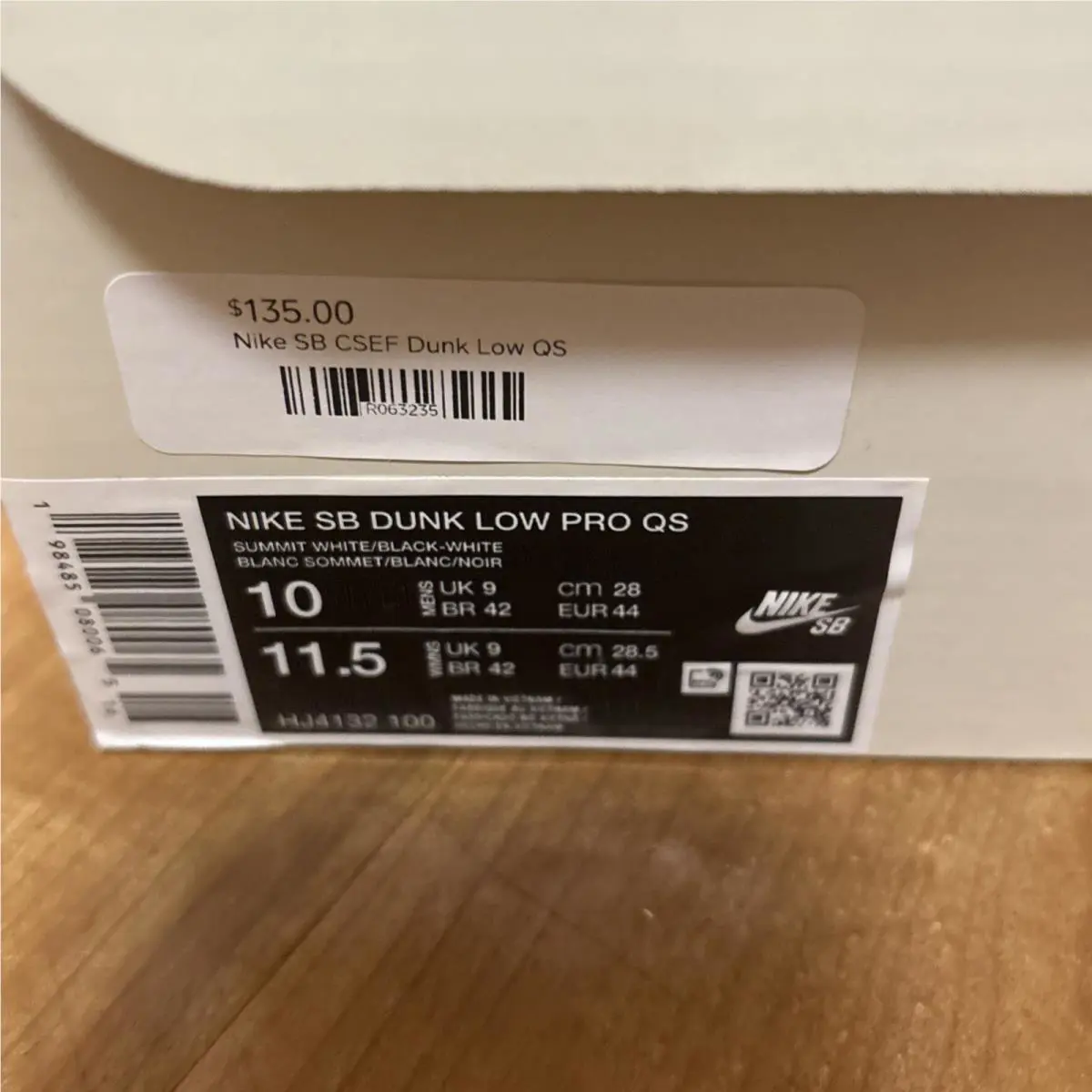 Nike shoes - Nike Dunk SB - Dunk - HJ4132-100 - White, Manufacturer: Summit White/Black/White/Iron Grey/Clear Emerald/Bucktan 3