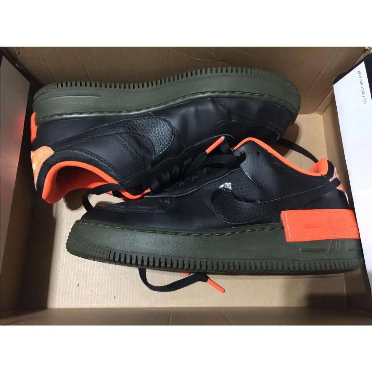 Nike Air Force 1 AF-1 Shadow SE Black Hyper Crimson CQ3317-001 U.s Women 9.5