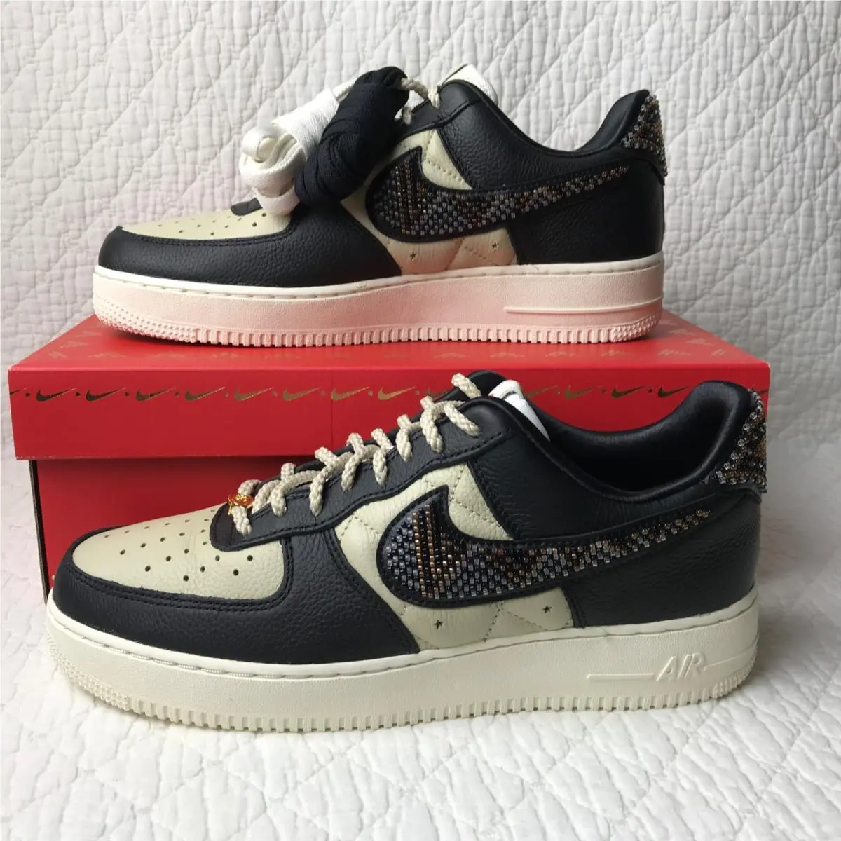 Nike shoes - Nike Air Force 1 - Air Force - DV2957-001 - black multicolor 1