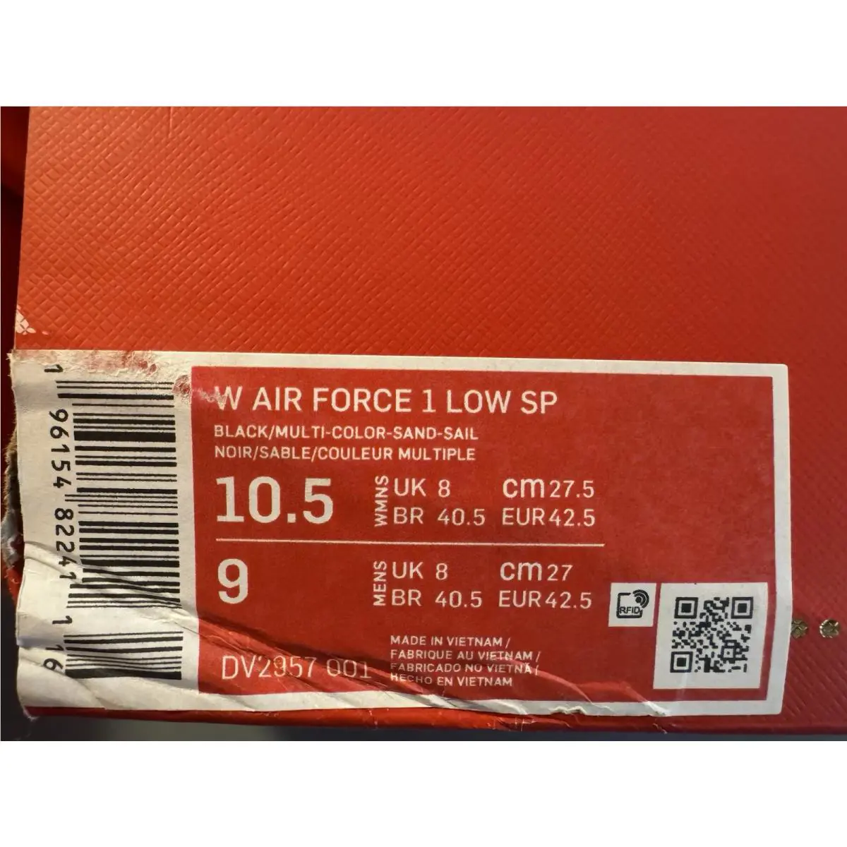 Nike shoes - Nike Air Force 1 - Air Force - Dv2957-001 - Black (UPC: 196154822411) 4
