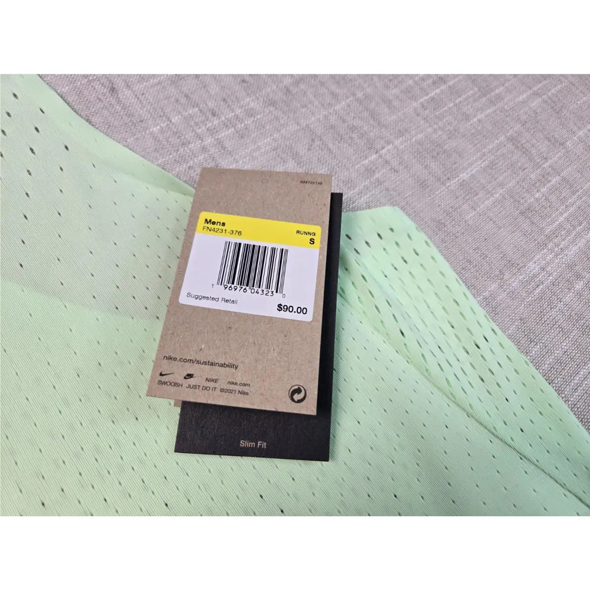 Nike clothing - Nike Aeroswift Singlet Dri Fit ADV - Green Black 14