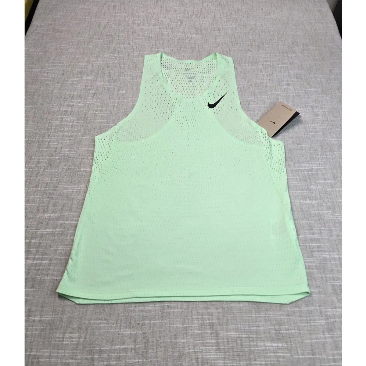 Nike clothing - Nike Aeroswift Singlet Dri Fit ADV - Green Black 0
